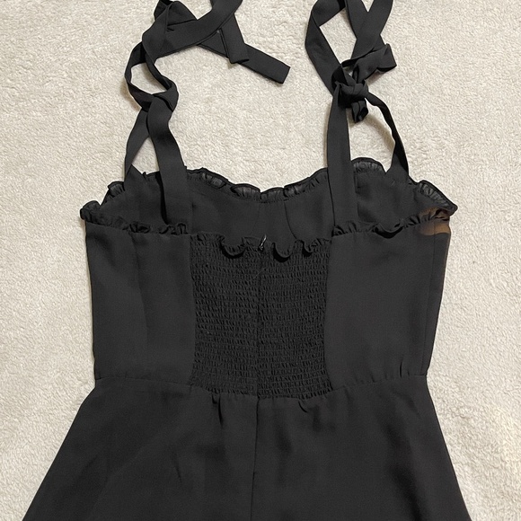 Little Black Mini Dress w/ Sweetheart Neckline and Ruffles Size Small - Picture 7 of 12